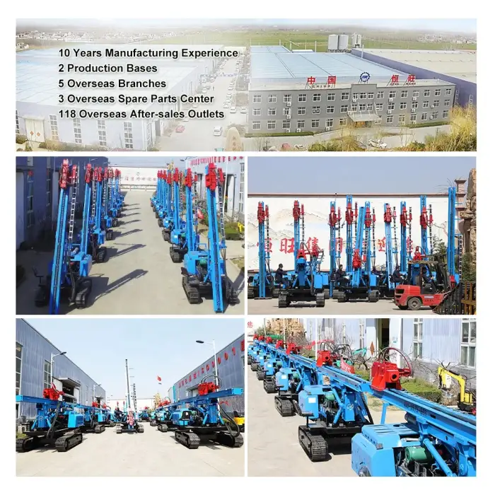 Highway Guardrail Installation Machine Diesel Solar Pile Ramming Machine