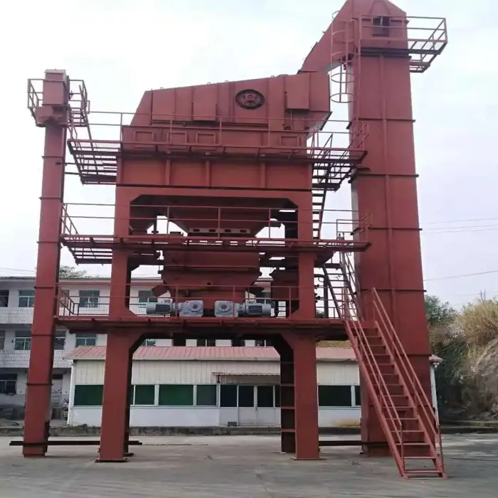 Aimix 80 Ton Per Hour Stationary Type Hot Mix Asphalt Batching Plant For Road Construction