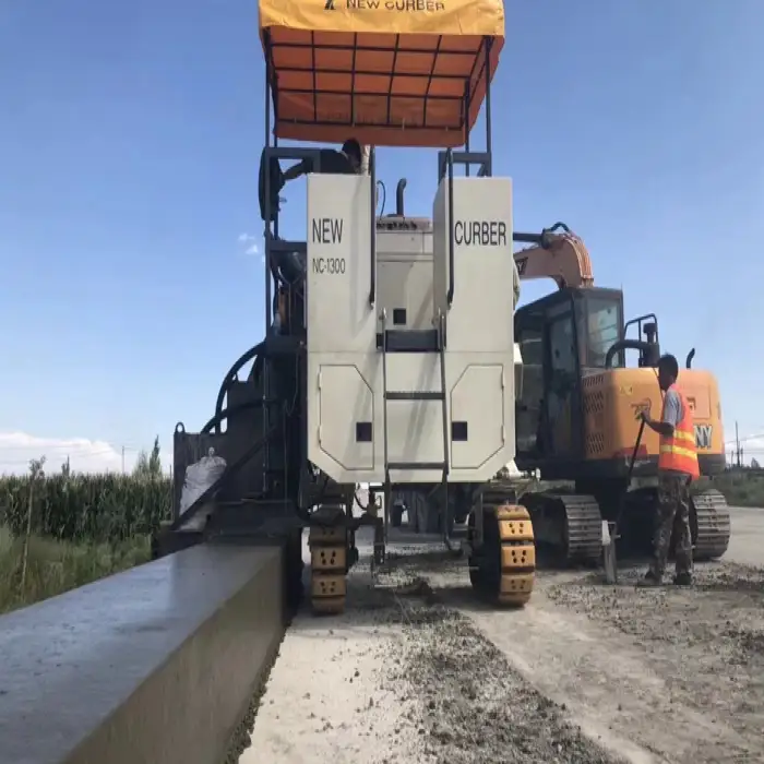 5M road drainage ditches paving Fully automatic Cement concrete slipform paver machines curb kerb machine