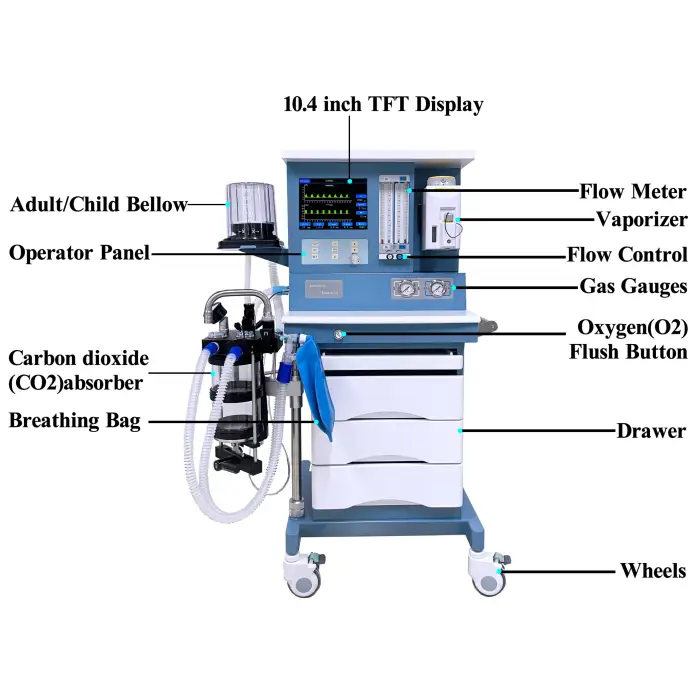 CE Approve Medical Anesthetic machine surgical anestesia machine Hospital Use Anesthesiaa machine