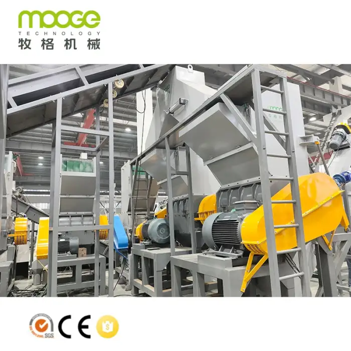 Recycle Plastic Recycling From Bottle to Bottle PET Bottles Recycling Crusher Shredder Machine