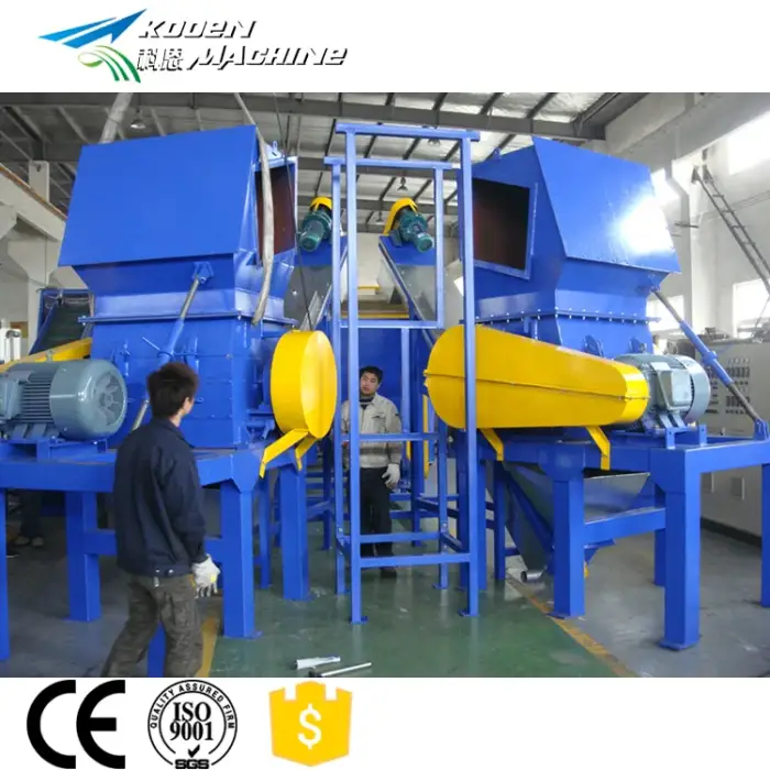 Waste Plastic PET bottle washing and recycling machine line