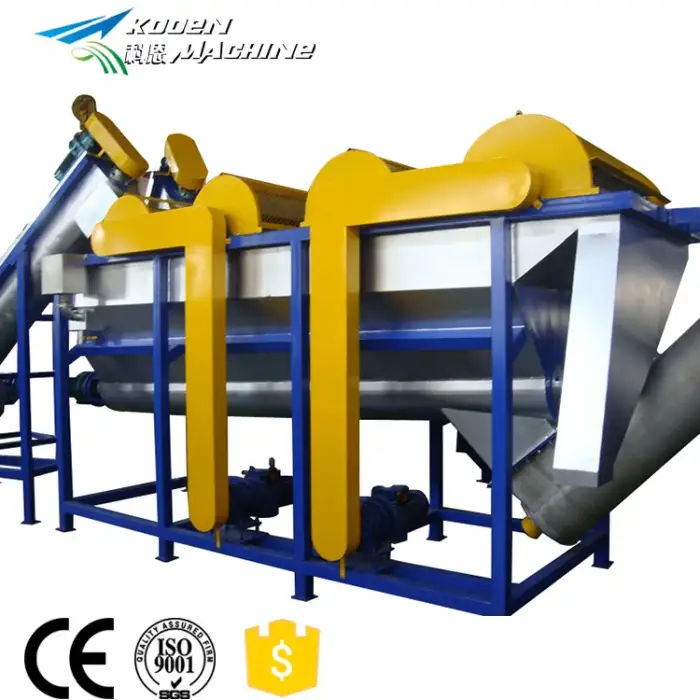 Waste Plastic PET bottle washing and recycling machine line