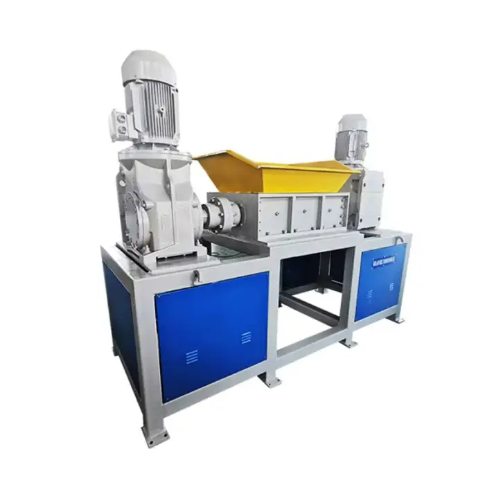 Double Shaft Plastic Shredder Scrap Metal Steel Shredder Machine For Recycling