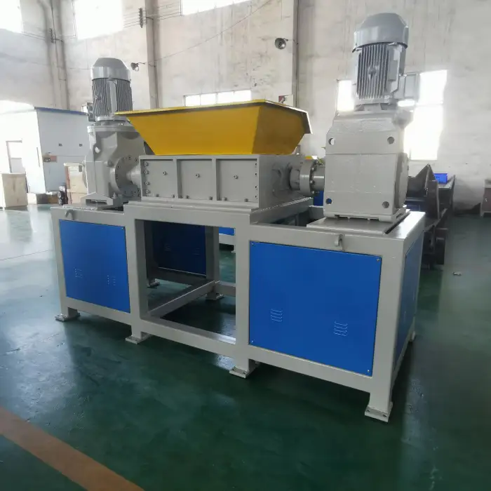 Double Shaft Plastic Shredder Scrap Metal Steel Shredder Machine For Recycling