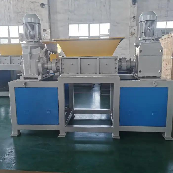 Double Shaft Plastic Shredder Scrap Metal Steel Shredder Machine For Recycling