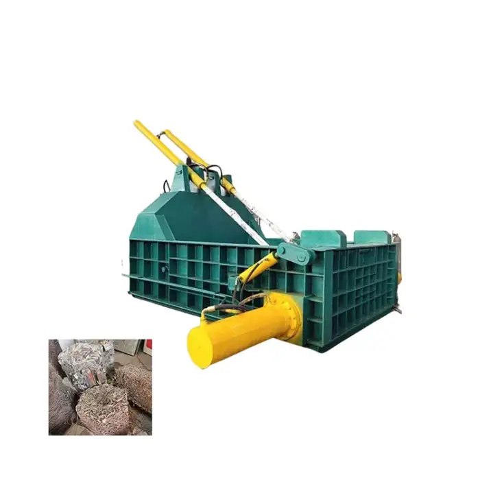 Horizontal Car Tire Baler Aluminum Can Baler Scrap Metal Press Machine For Copper