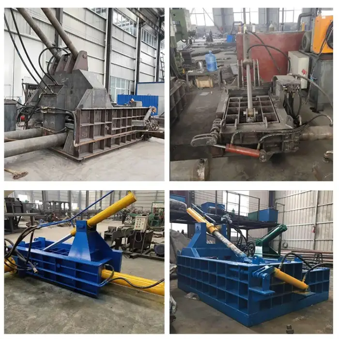 Horizontal Car Tire Baler Aluminum Can Baler Scrap Metal Press Machine For Copper