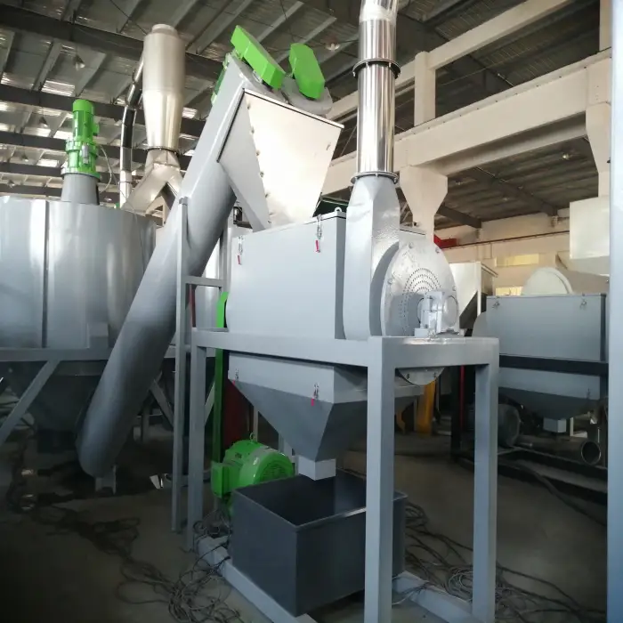 plastic waste recycling machine waste recycling plant pet bottle flakes washing machine crusher machine