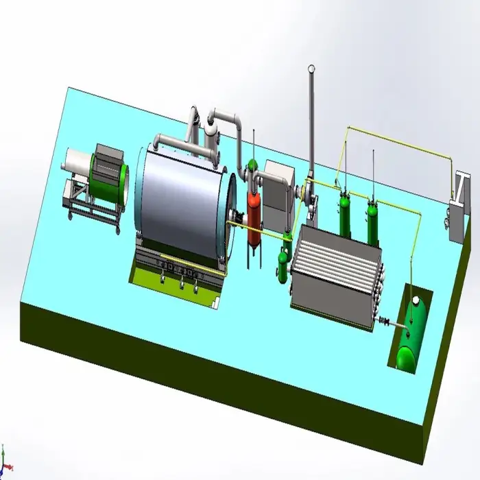 Oil Recycling Production Line Used Oil Refining Equipment To Standard Diesel Machine Waste Black Oil Recycle