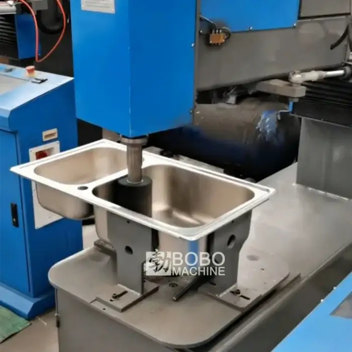 High quality kitchen water sink grinding and polishing machine for utensils