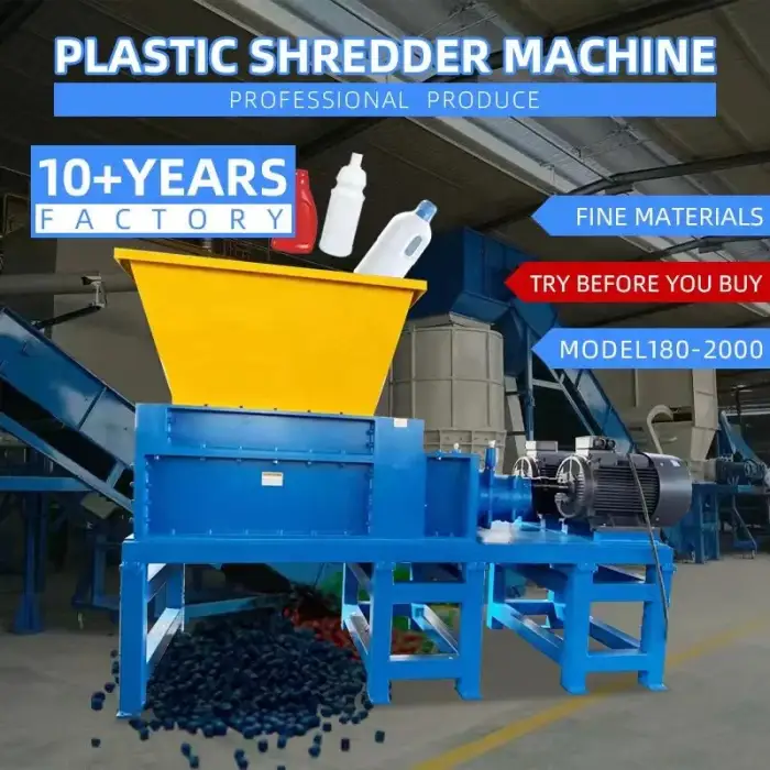 mini scrap metal shredder plastic shredding machine for recycling