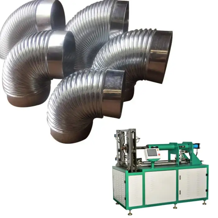 High Quality Hydraulic Stainless Steel Ventilating Duct Corrugated Elbow Forming Machine For Air Duct