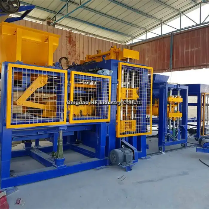 QT10-15 Concrete Block machine Equipment hollow Road Paving Block Making Machine