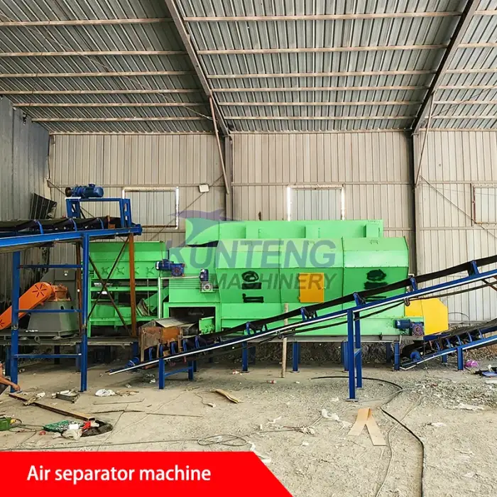 Municipal solid waste sorting separation system metal plastic waste garbage sorting machine