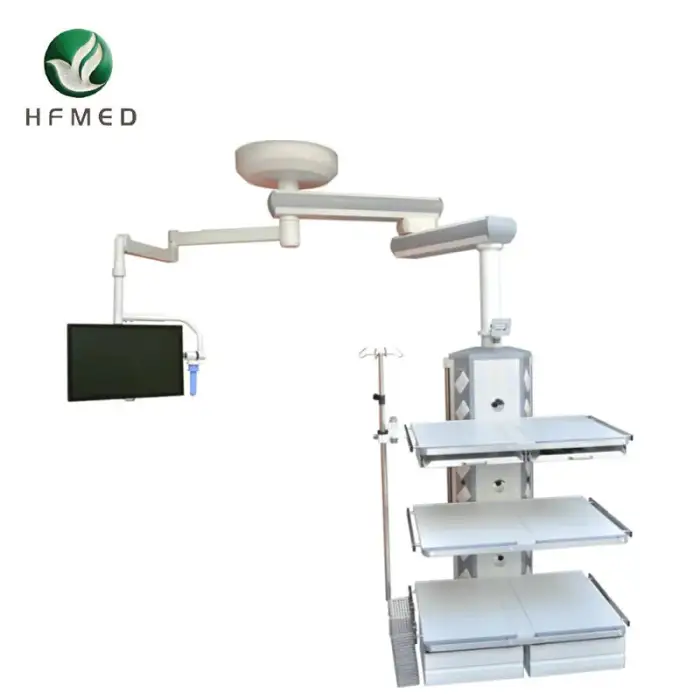 HFP-SS90,160-G Light double arm  Revolving Medical Ceiling Pendant equipment for Gastroenterology with Monitor