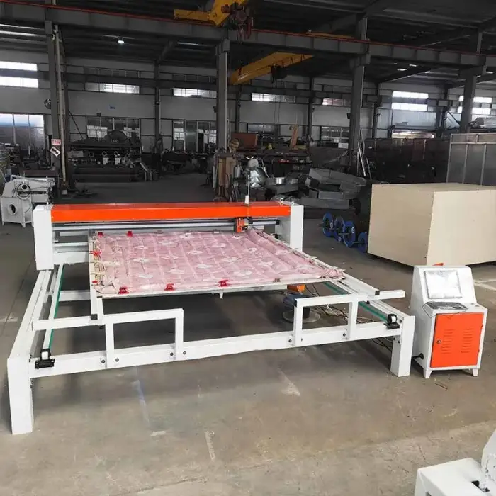 Mattress Fabric Covering Blanket Make Industry Ultrasonic Servo Motor Machine Head Moved