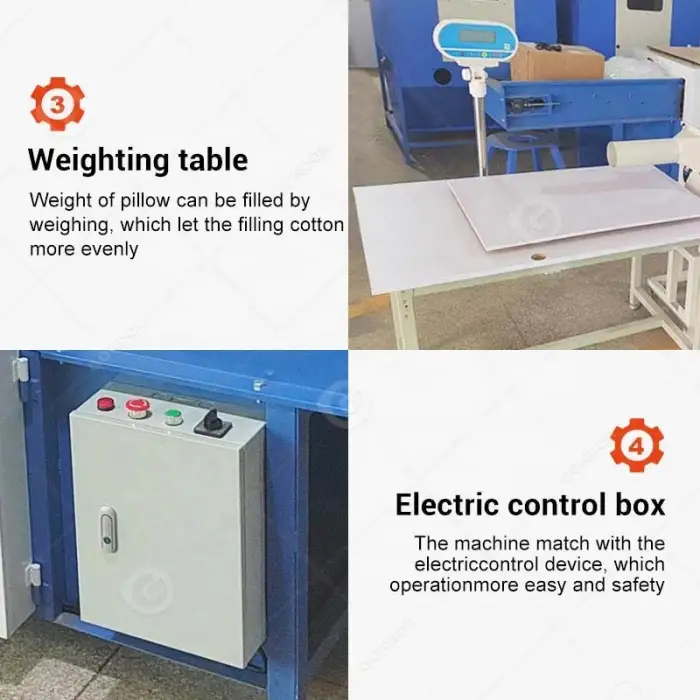 Pillow Blowing Small Foam Pillow Feeling Fill Cushion Stuffing Machine