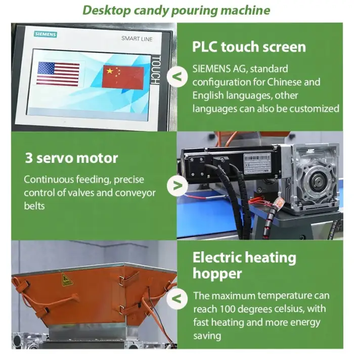 Manual Table Top Tabletop Pectin Candy Gummy Bear Make Depositer Machine