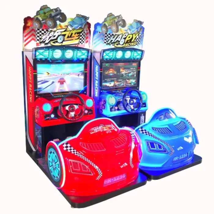 Funpark Indoor 2 Player Arcade Game Machine Coin Operated Video Simulator 3d Racing Car Arcade Console Game Machine