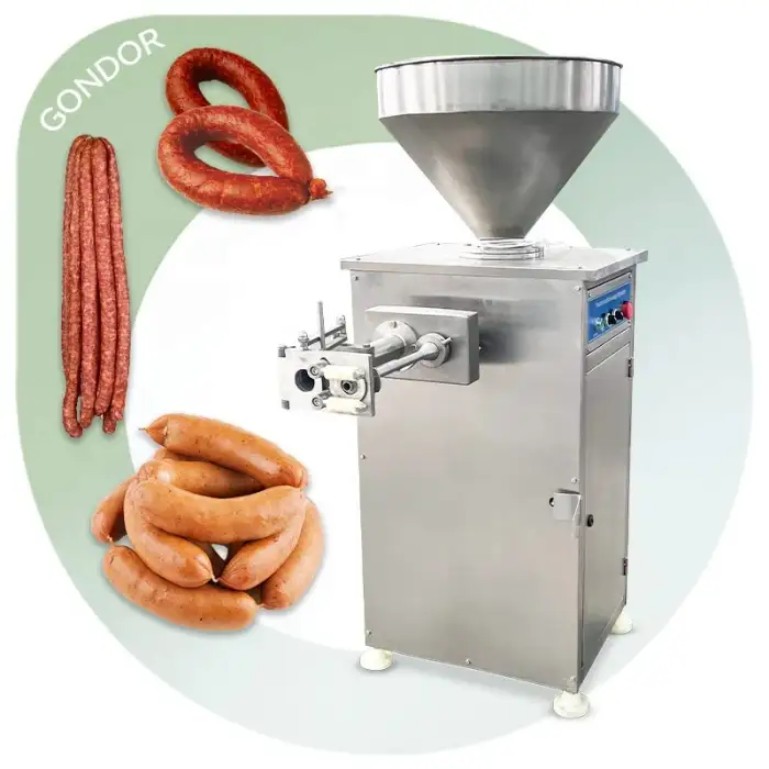 Automatic Electric Fill Mini Pneumatikly Stainless Steel Meat Beef Bratwurst Sausage Stuffer Filler Make Machine