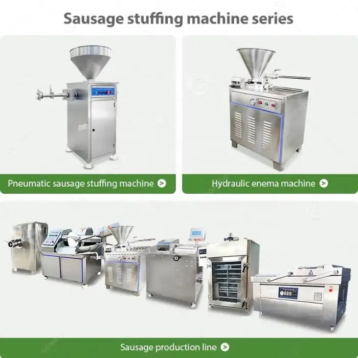 Automatic Electric Fill Mini Pneumatikly Stainless Steel Meat Beef Bratwurst Sausage Stuffer Filler Make Machine