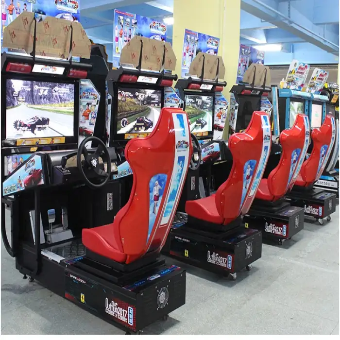 Ride On Car Amusement Park Products Arcade Game Console Machine Sim Car Racing Simulator