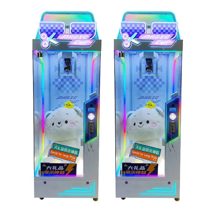 Amusement Park Coin Operated Games Skill Magic Cut 3 Win Arcade Gift Vending Game Machine