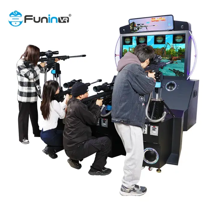 Cinema 7D 5D 7D 9D Adult Arcade Shooting Game 4 Players Ar Arcade Sniper Shooting Simulator