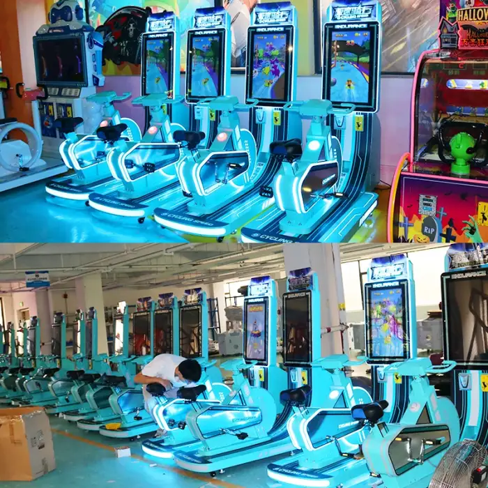 bicycle arcade kids game bicycle racing machine children indoor arcade kiddie rides game machine