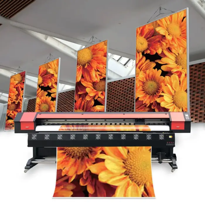 3.2m xp600 printhead eco solvent wide format printer printing for banners films Photo paper