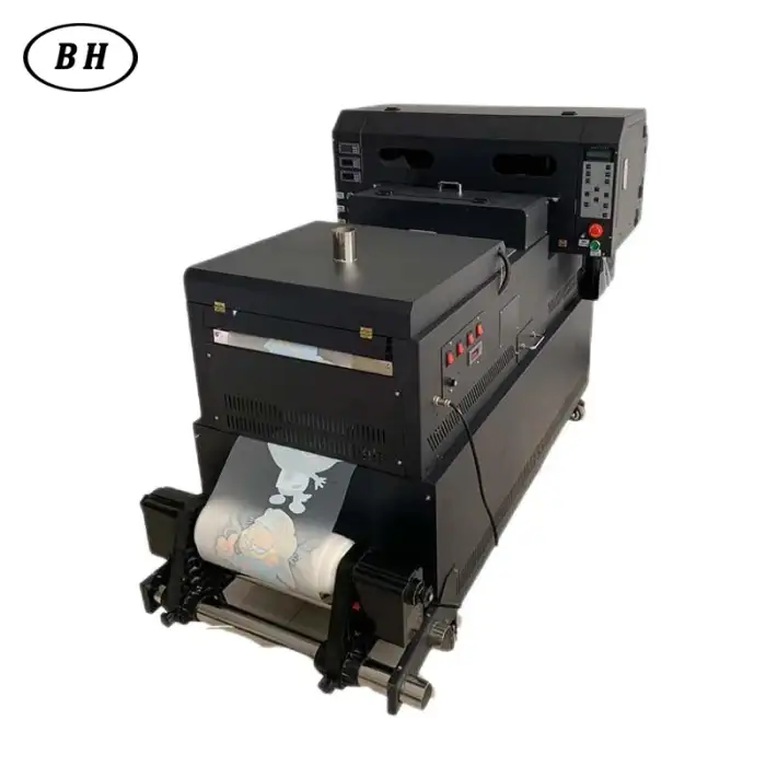 XBH-3009 30cm DTF printer machine with 2pcs xp600 printheads for A3 Heat Pet Film textile,fabric printing