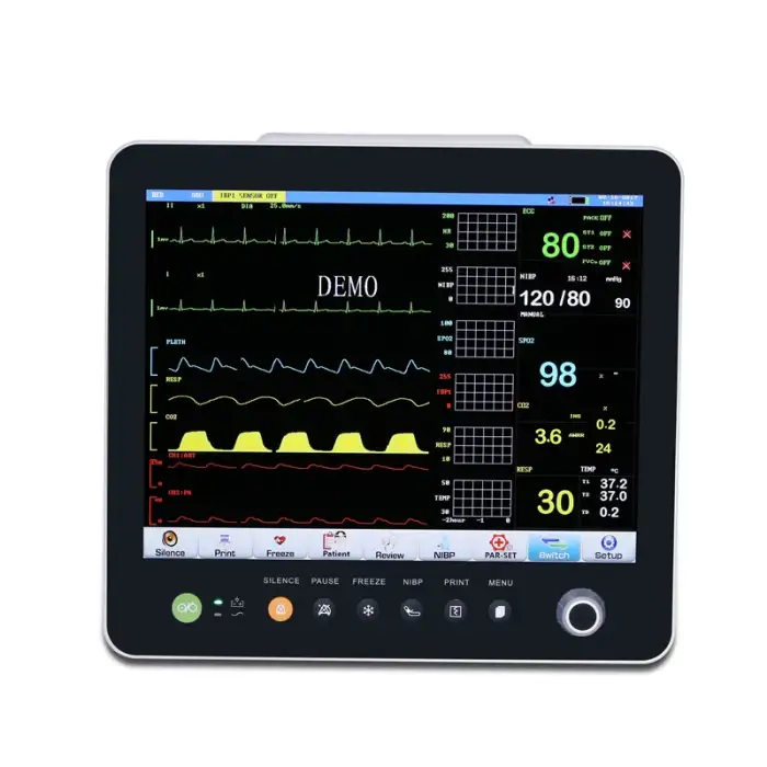 Medical Equipment Digital Monitor Electrotelegraph Usb 12 Lead Ekg Ecg Heart Patient Machine Patients Monitor