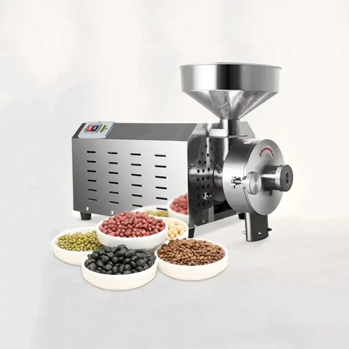 Stainless Steel Commercial Industrial Dry Processing Equipment Coffee Rice Spice Grain Grinder Machine