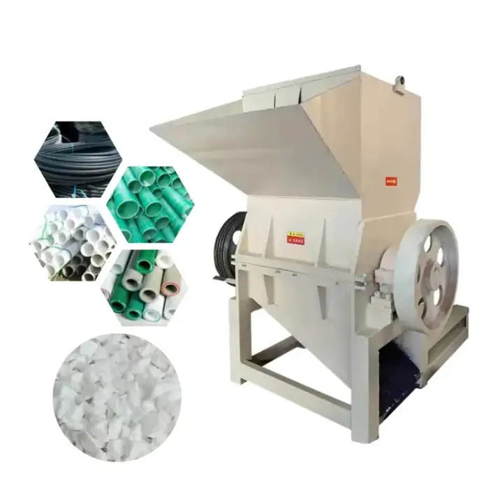 Small Hard Plastic Waste Crusher PET Recycling Machine For Rubber Tire