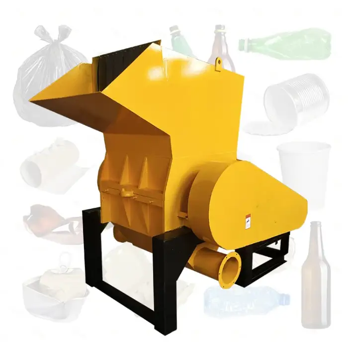 Small Hard Plastic Waste Crusher PET Recycling Machine For Rubber Tire