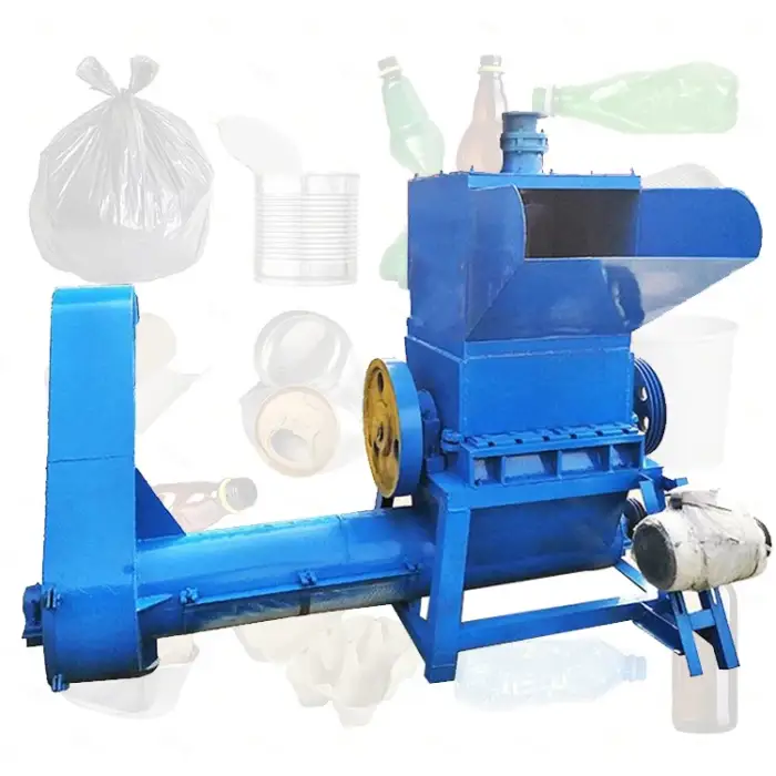 Small Hard Plastic Waste Crusher PET Recycling Machine For Rubber Tire