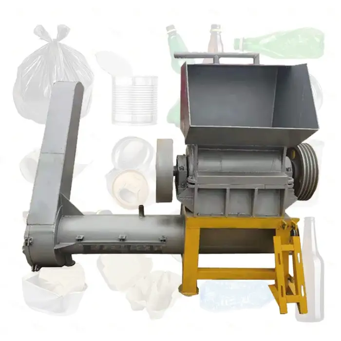 Small Hard Plastic Waste Crusher PET Recycling Machine For Rubber Tire