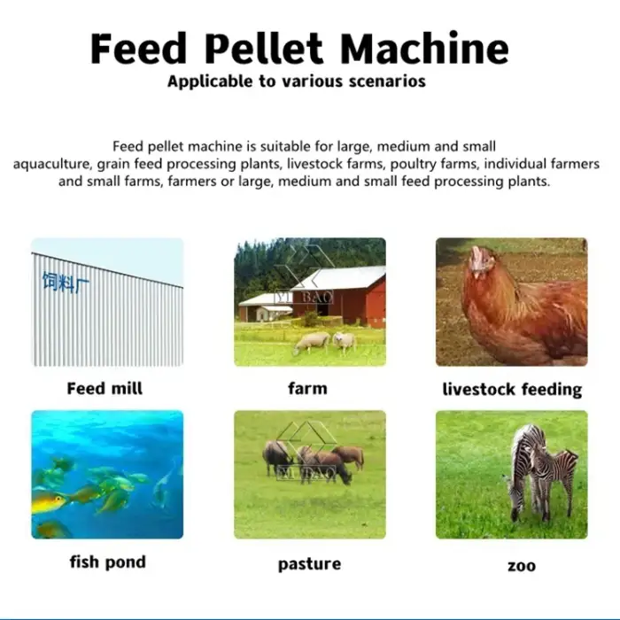 Low Price Expand the feed inlet  Animal Husbandry Animal Feed Pellet Machine Feed Processing