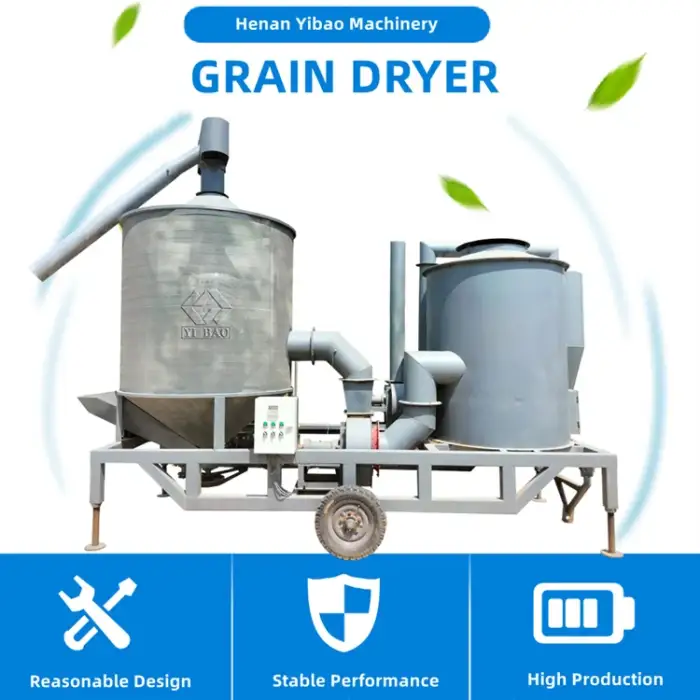 Vertical Cereal Drying machine Coal Natural Gas Fuel of straw Grain dryer machine