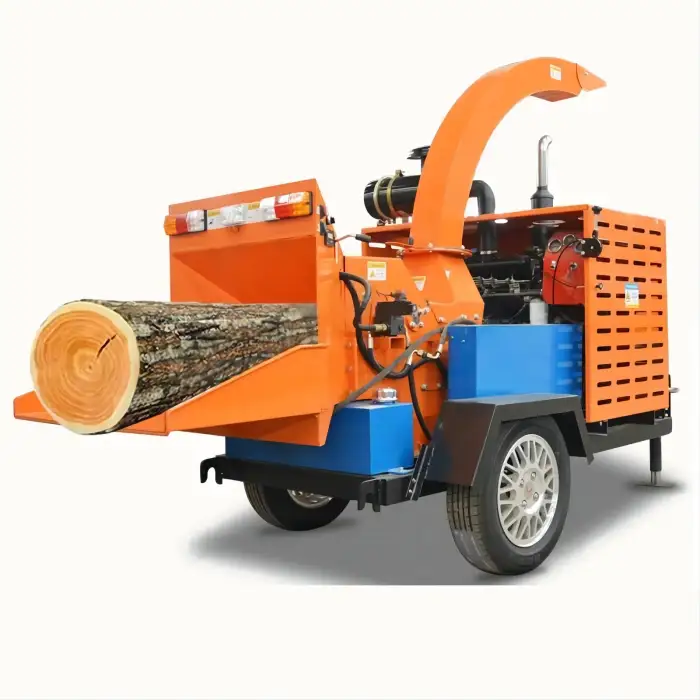 Mobile Branch Crusher Diesel Engine Garden Branch Crusher Street Greening Forestry Machinery Straw Crusher