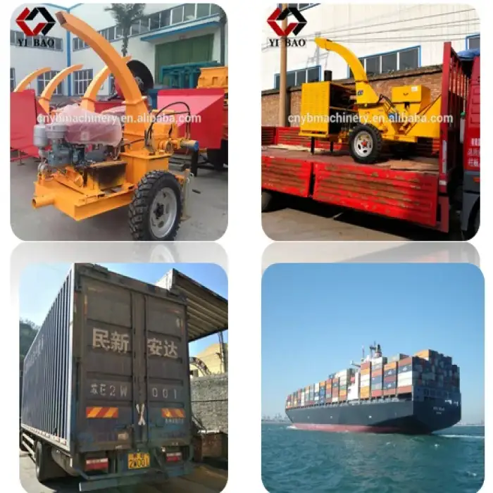 Mobile Branch Crusher Diesel Engine Garden Branch Crusher Street Greening Forestry Machinery Straw Crusher