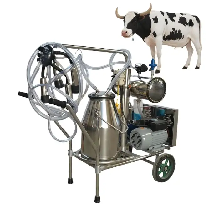 Automatic Portable Cow and Goat Milker Vacuum Pump Milking Machine for Efficient Milk Collection