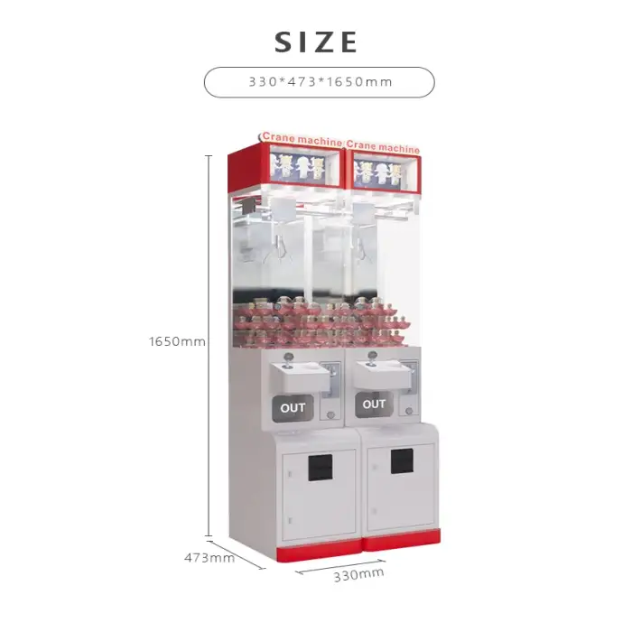 Indoor amusement Coin Operated Arcade Game Machine Mini Fairyland Claw Crane Machine Prize Vending Game gift Machine