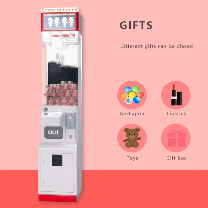 Indoor amusement Coin Operated Arcade Game Machine Mini Fairyland Claw Crane Machine Prize Vending Game gift Machine