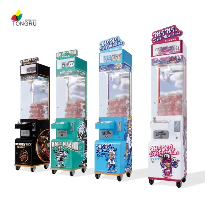 Indoor amusement Coin Operated Arcade Game Machine Mini Fairyland Claw Crane Machine Prize Vending Game gift Machine