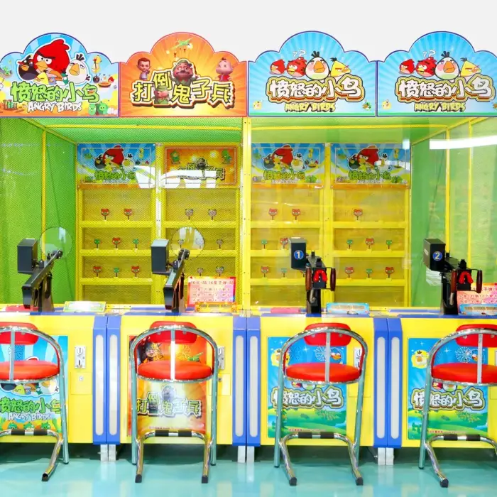 Coin operated commercial arcade street shooting game machine