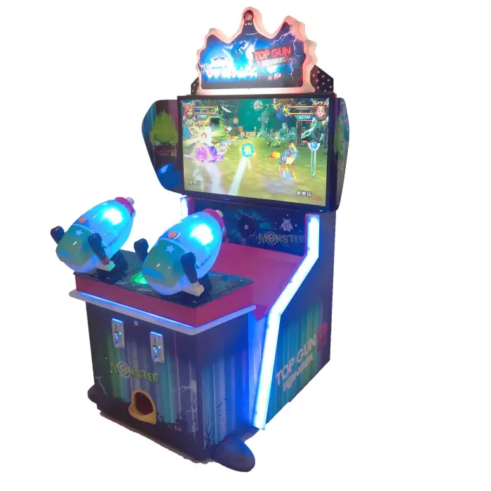 Kids 3D Arcade Machine Games Indoor Amusement Park Sale Coin Operated 2 Players Laser Gun Shooting Redemption Ticket 220v