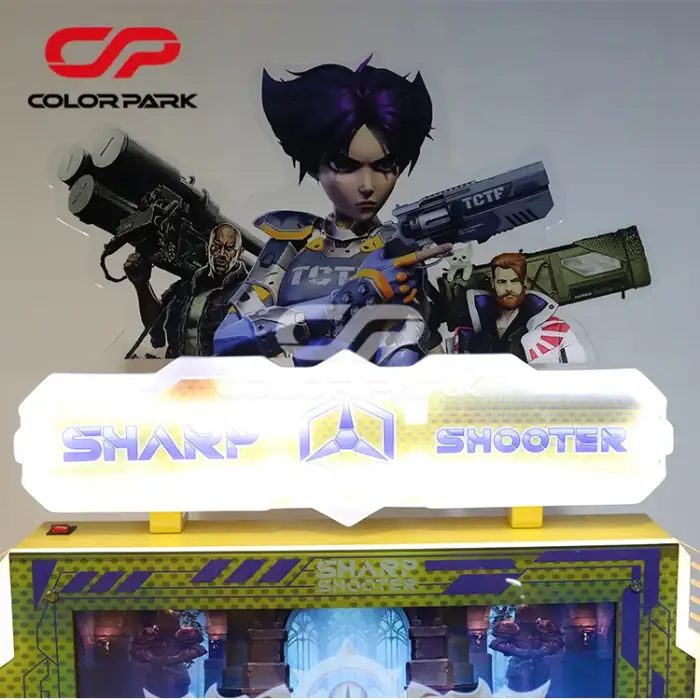 Colorful Park  Coin-operated Arcade Game Gun Bullet X Shooting Casual Entertainment Game Arcade Cabinet for sale shooting game