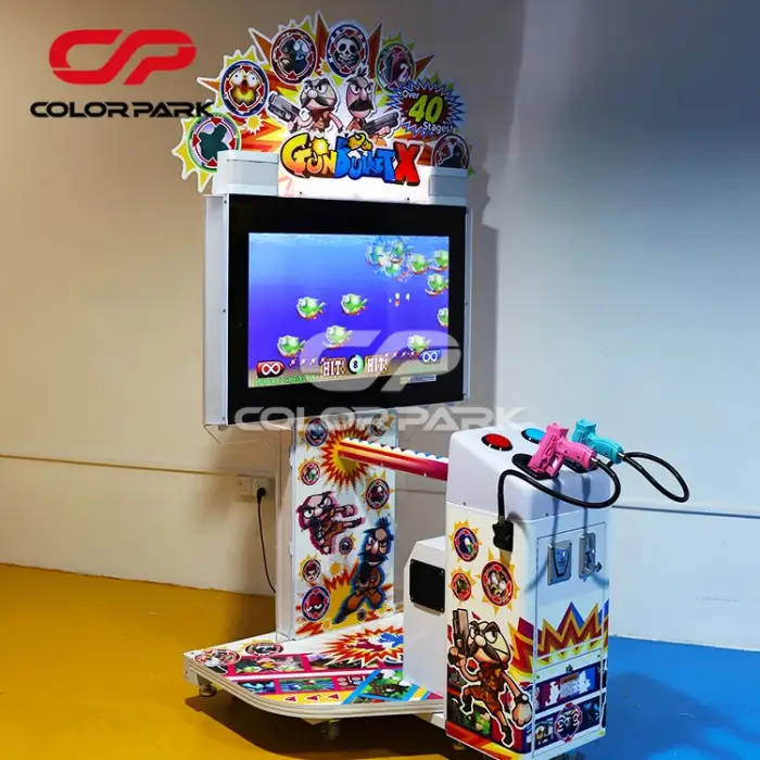 Colorful Park  Coin-operated Arcade Game Gun Bullet X Shooting Casual Entertainment Game Arcade Cabinet for sale shooting game